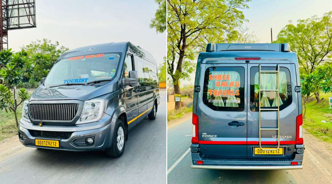 Hire 10-Seater AC Force Urbania in Ahmedabad ₹60km