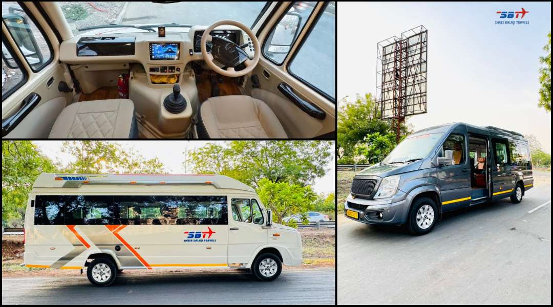 *Rent a 20 Seater 2×1 Tempo Traveller in Ahmedabad ₹28*