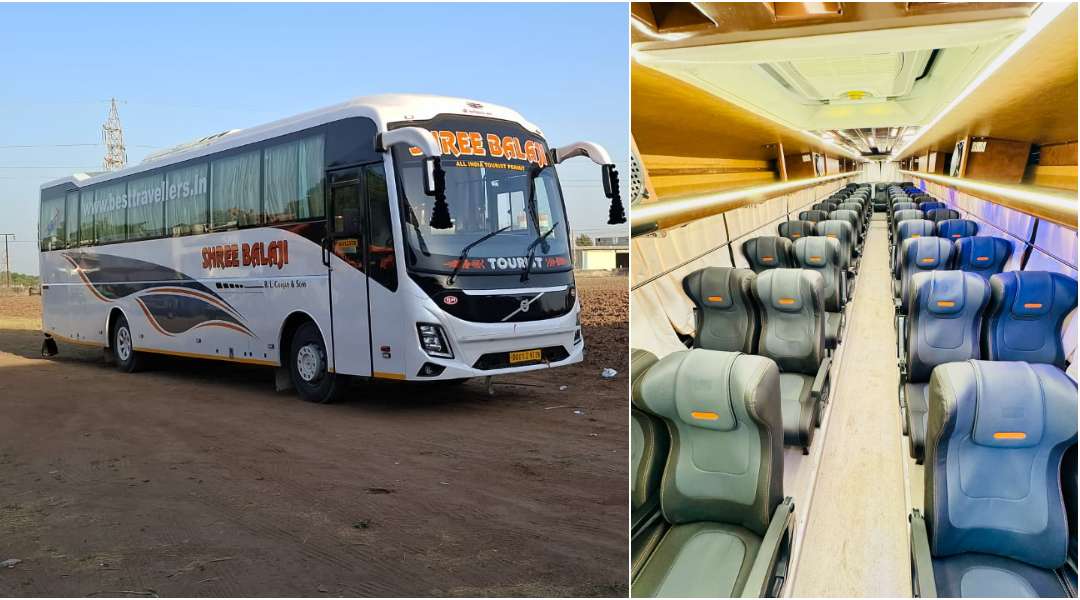 *49 Seater Bus Hire in Ahmedabad – Large Group Travel Made Easy*