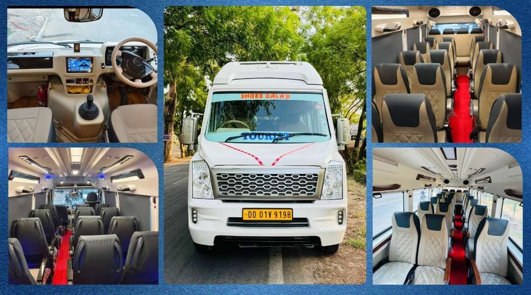 Hire 20 Seater Maharaja Tempo Traveller Ahmedabad 